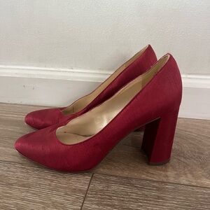 Nine West Red Women's Block Heel